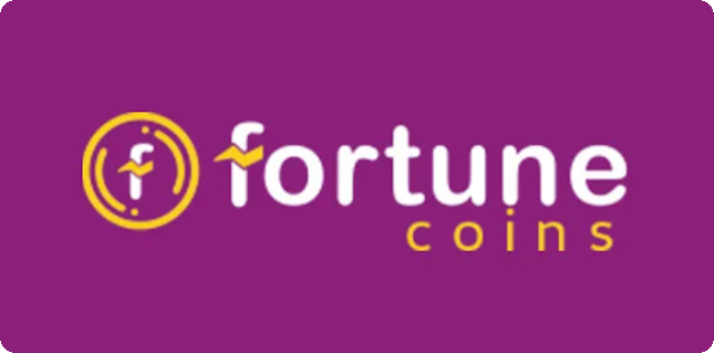 Fortune Coins logo purple bg