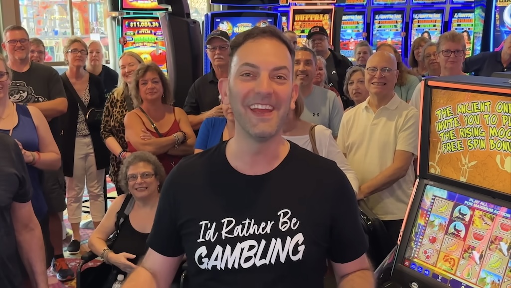 A screenshot of Brian Christopher slots during a group pull session