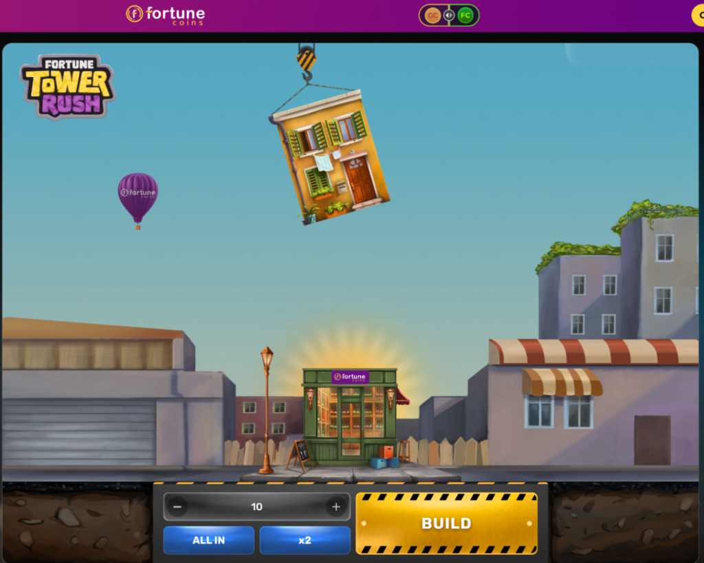 fortune coins tower rush