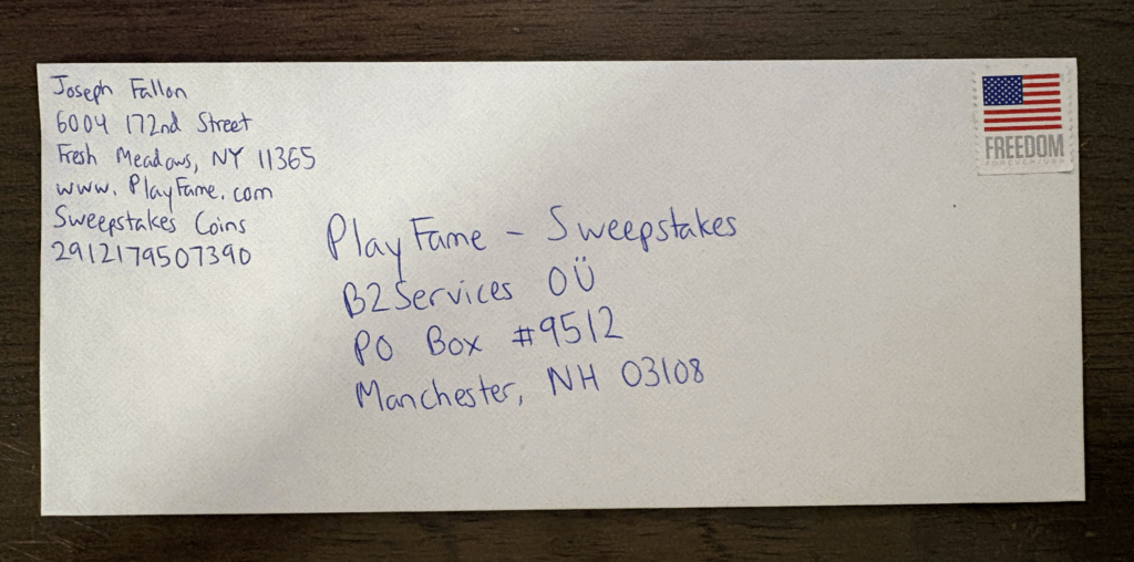 return address
