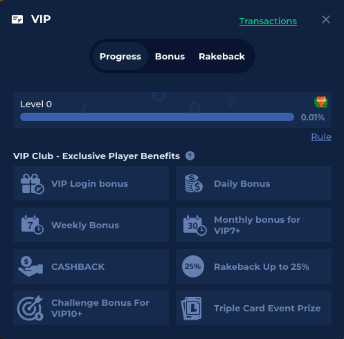 VIP Loyalty program