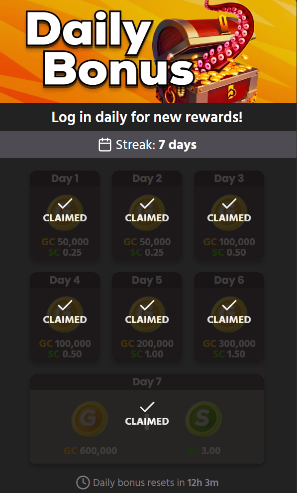 Daily Rewards