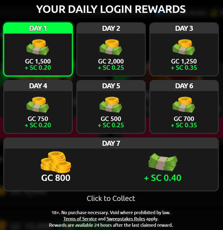 Daily Rewards
