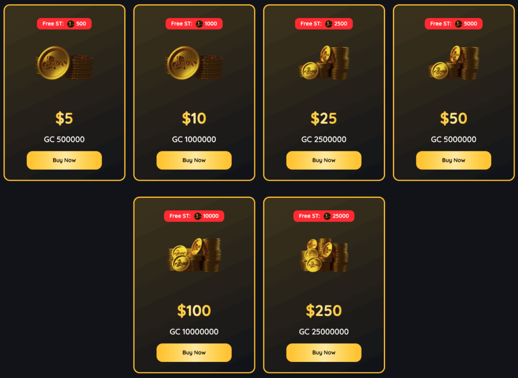 Gold Coin Packages