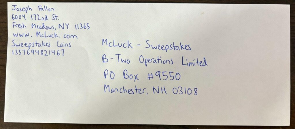 request card