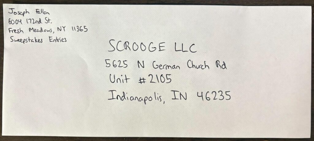 return address