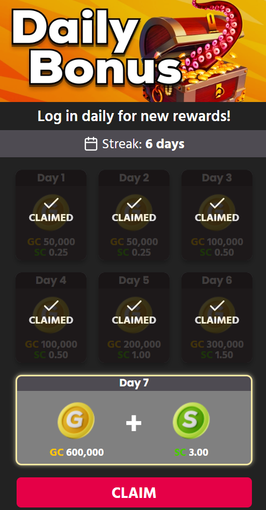 daily bonus