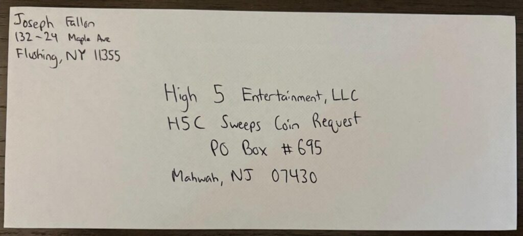 finished envelop