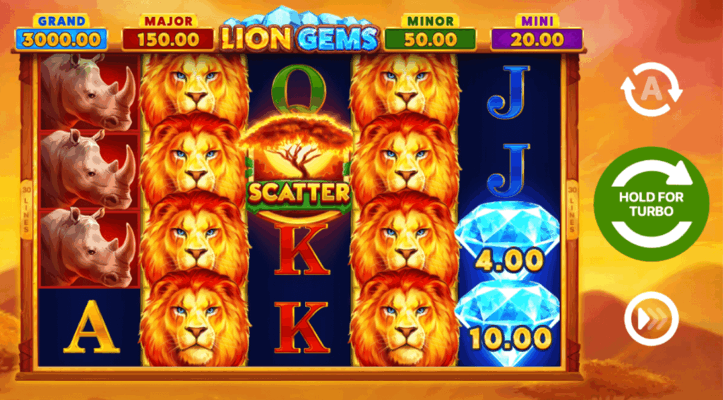 Lion Gems slot game