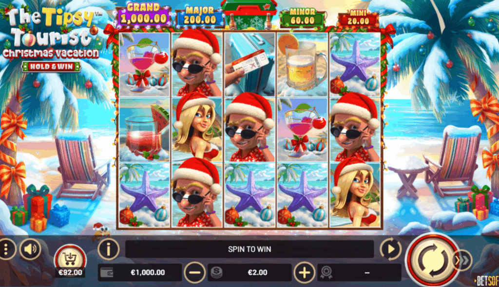 The Tipsy Tourist: Christmas Vacation slot game
