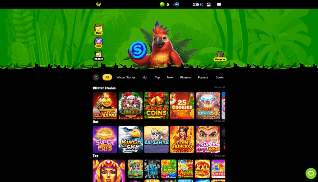 Exclusive games available on Sweep Jungle page