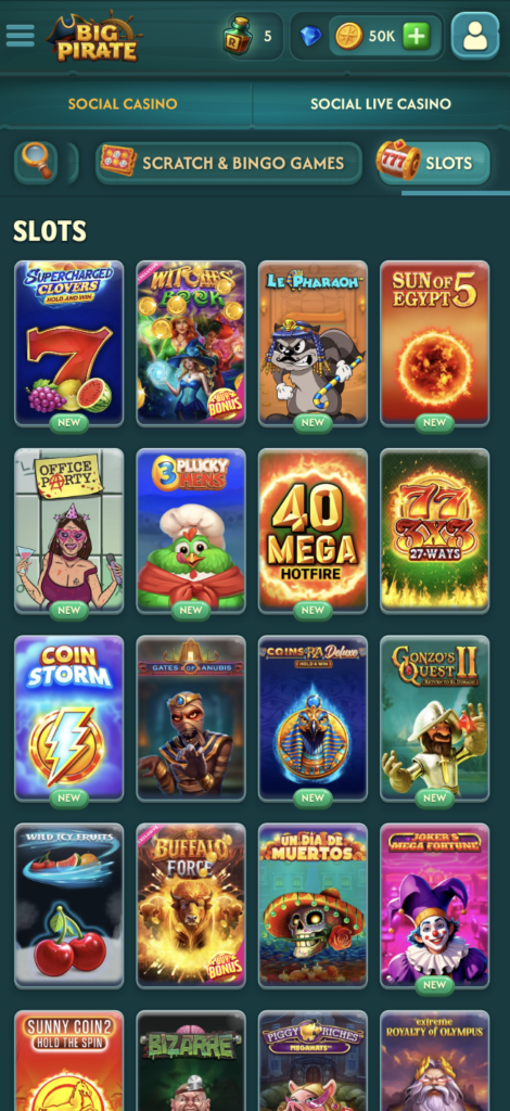 BigPirate slot games