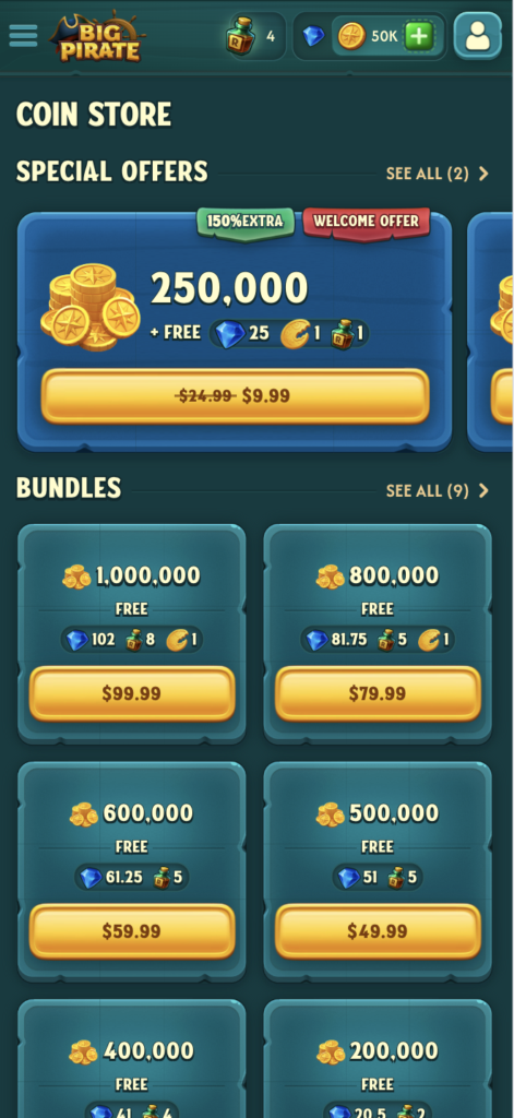 BigPirate special offers