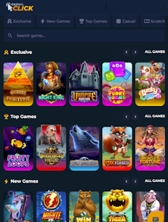 Casino Click homepage
