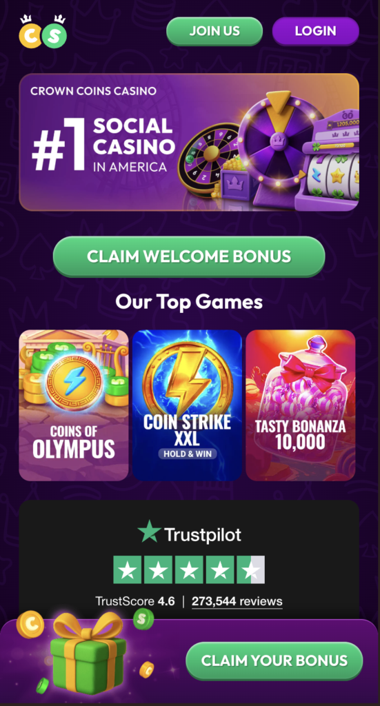 Crown Coins sign up