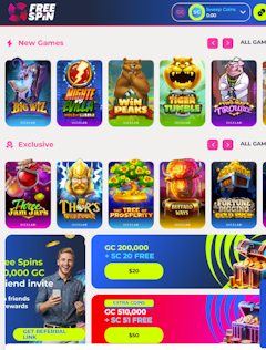 FreeSpins homepage