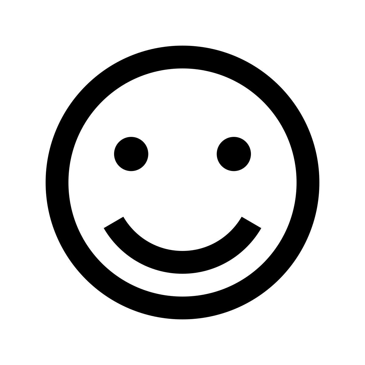 Happy icon in Windows 10 style